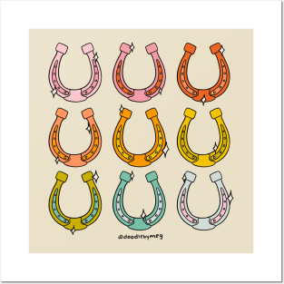 Rainbow Horseshoe Posters and Art